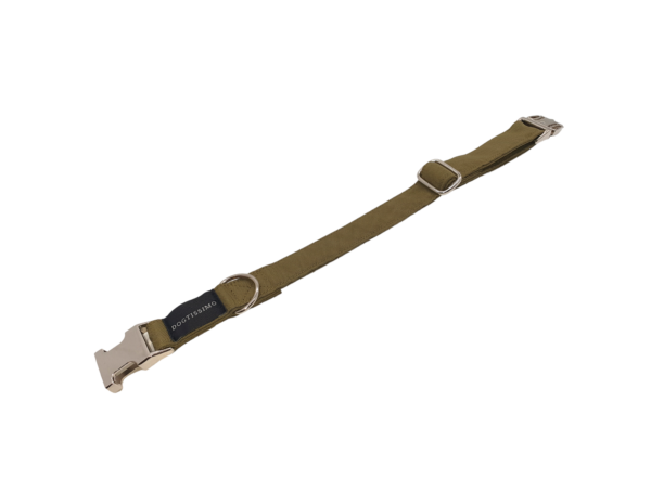 Hundehalsband Klickverschluss KHAKI