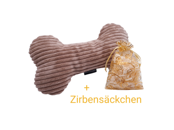 Zirbenkissen braun-petrol