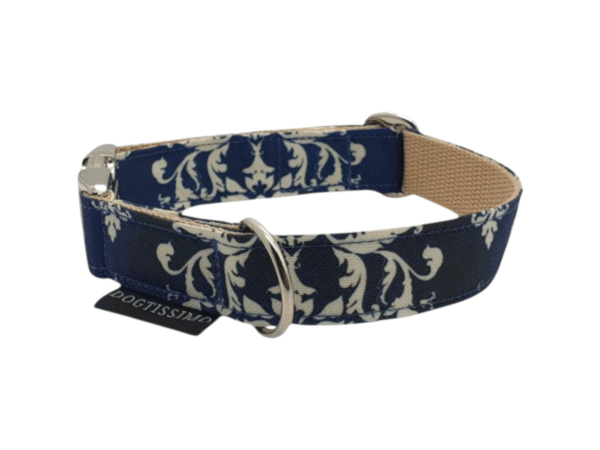 Hundehalsband mit Klickverschluss BLUE ORNAMENTS