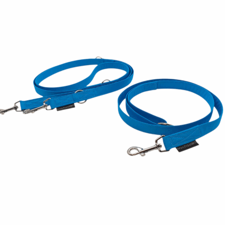 Hundeleine 3-fach verstellbar/Cityleine AZURBLAU