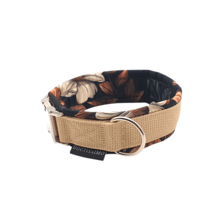 soft halsband herbstzauber-beige Dogtissimo Halsbänder, Halsbänder Eibau, Individualisiertes Halsband, Geschenkidee Hund, Halsband kaufen, Hundeleine, Hundehalsband kaufen
